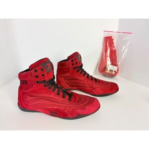 Gasp Red Zeus Thunderbolt V2 High Top Training Shoes Size 8 Bodybuilding Workout